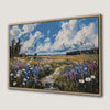 Stunning Wildflower Art Landscape Framed Canvas Print