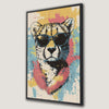 Stylish Cheetah with Sunglasses Canvas Print Art Decor