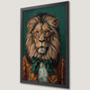 Stylish Lion in Glasses Art Poster - Whimsical Wall Decor