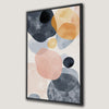 Stylish Minimalist Abstract Grey and Pink Canvas Print
