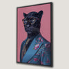 Stylish Panther Portrait Canvas Print Fashion Wall Art