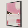 Summer Sunset Seascape Canvas Print with Sailboats