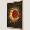 Sun and Moon Starry Night Art Poster - Bohemian Wall Decor