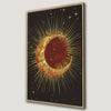 Sun and Moon Starry Night Canvas Print Bohemian Decor