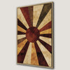 Sunburst Abstract Bohemian Framed Canvas Print Art