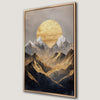 Sunrise Over Mountains Canvas Print Wall Art