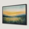 Sunset and Mountain View Canvas Print Framed Landscape