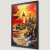 Sunset Lighthouse Art Poster - Coastal Seascape for Your Home