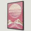 Sunset Mountainscape Framed Canvas Print for Stylish Decor