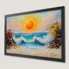 Sunset Seascape Art Poster: Coastal Charm for Your Walls