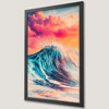 Sunset Wave Art Poster - Coastal Decor for Your Home