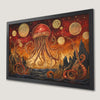 Surreal Jellyfish Ocean Scene Art Poster for Coastal Decor