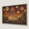 Surreal Jellyfish Ocean Scene Canvas Print Art