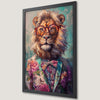 Surreal Lion Portrait Art Poster - Stylish Wall Decor