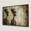 Surreal Sci-Fi Alien Duo Canvas Print for Cosmic Decor