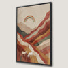Surreal Sheep Art with Rainbow Canvas Print