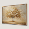 Symbolic Tree of Life Canvas Print with White Blossoms