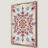 Symmetrical Mandala Art Canvas Print with Red, Blue & Purple Hues