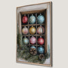 Traditional Festive Ornaments Canvas Print for Xmas Decor