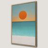 Tranquil Beach Sunset Canvas Print Ocean Art