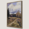 Tranquil Cottage Landscape Canvas Print for Rustic Decor