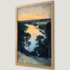 Tranquil Countryside River Art Poster for Rustic Home Decor