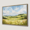 Tranquil Countryside View Framed Canvas Print Art