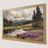 Tranquil Lake Landscape Art Poster - Serene Nature Decor