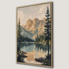 Tranquil Mountain Lake Canvas Print Wilderness Art Decor