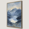 Tranquil Mountain Lake Landscape Canvas Print Wall Art
