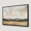 Tranquil Mountain Landscape Watercolor Canvas Print