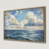 Tranquil Seascape Canvas Print with Nautical Framed Art
