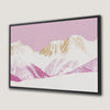 Tranquil Snowy Mountain Landscape Abstract Canvas Print