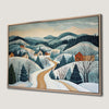Tranquil Winter Landscape Canvas Print for Holiday Decor