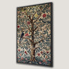 Tree of Life Botanical Art Canvas Print, Bird Design Wall Art