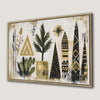 Tribal Bohemian Geometric Framed Canvas Print