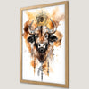 Tribal Buffalo Art Poster - Majestic Animal Wall Decor