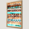 Tribal Pattern Art Poster - Boho Chic Wall Decor