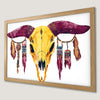 Tribal Skull Art Poster: Bohemian Decor for Your Walls