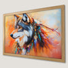 Tribal Wolf Art Poster - Boho Chic Wildlife Decor