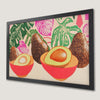 Tropical Avocado Art Poster - Boho Kitchen Decor