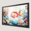 Tropical Fish and Coral Reef Art Poster - Coastal Wall Decor