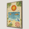 Tropical Seaside Paradise Sailboat Canvas Print