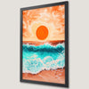 Tropical Sunset Art Poster - Coastal Beach Decor