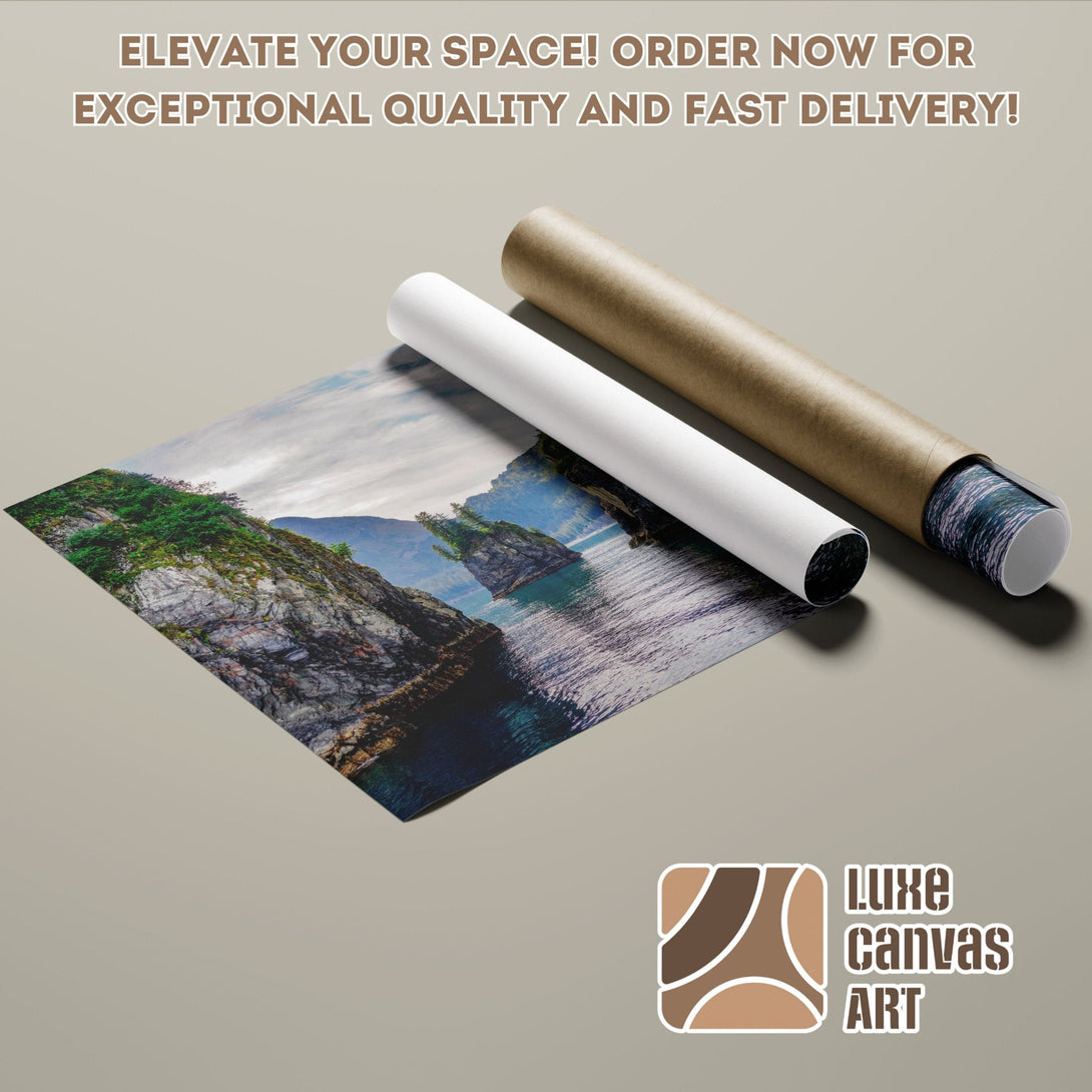 Poster Roll featuring a scenic landscape print in a natural color palette. Elevate your space!