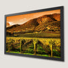 Tuscan Vineyard Sunset Art Poster - Autumnal Wall Decor