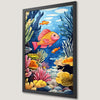Underwater Coral Reef Art Poster - Ocean-Themed Wall Decor