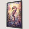 Underwater Seahorse Art Poster for Nautical Nursery
