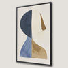 Unique Geometric Face Canvas Print for Neutral Decor