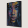 Vibrant Abstract Face Canvas Print - Modern Woman Portrait